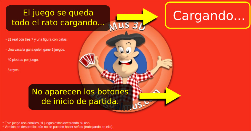 Bug del mus 3D: La pantalla se queda todo el rato Cargando...